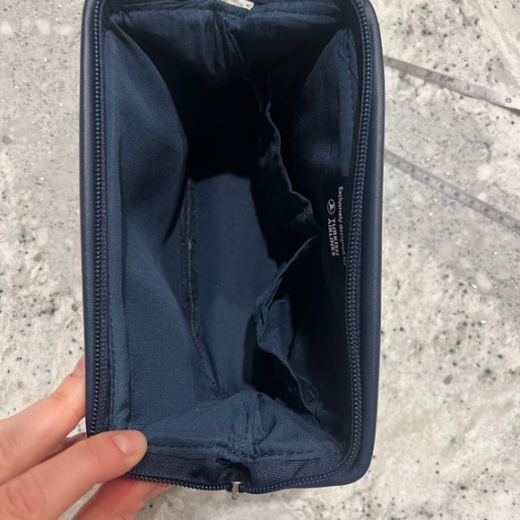 Salvatore Ferragamo navy pleather Toiletry Bag - Picture 6 of 11